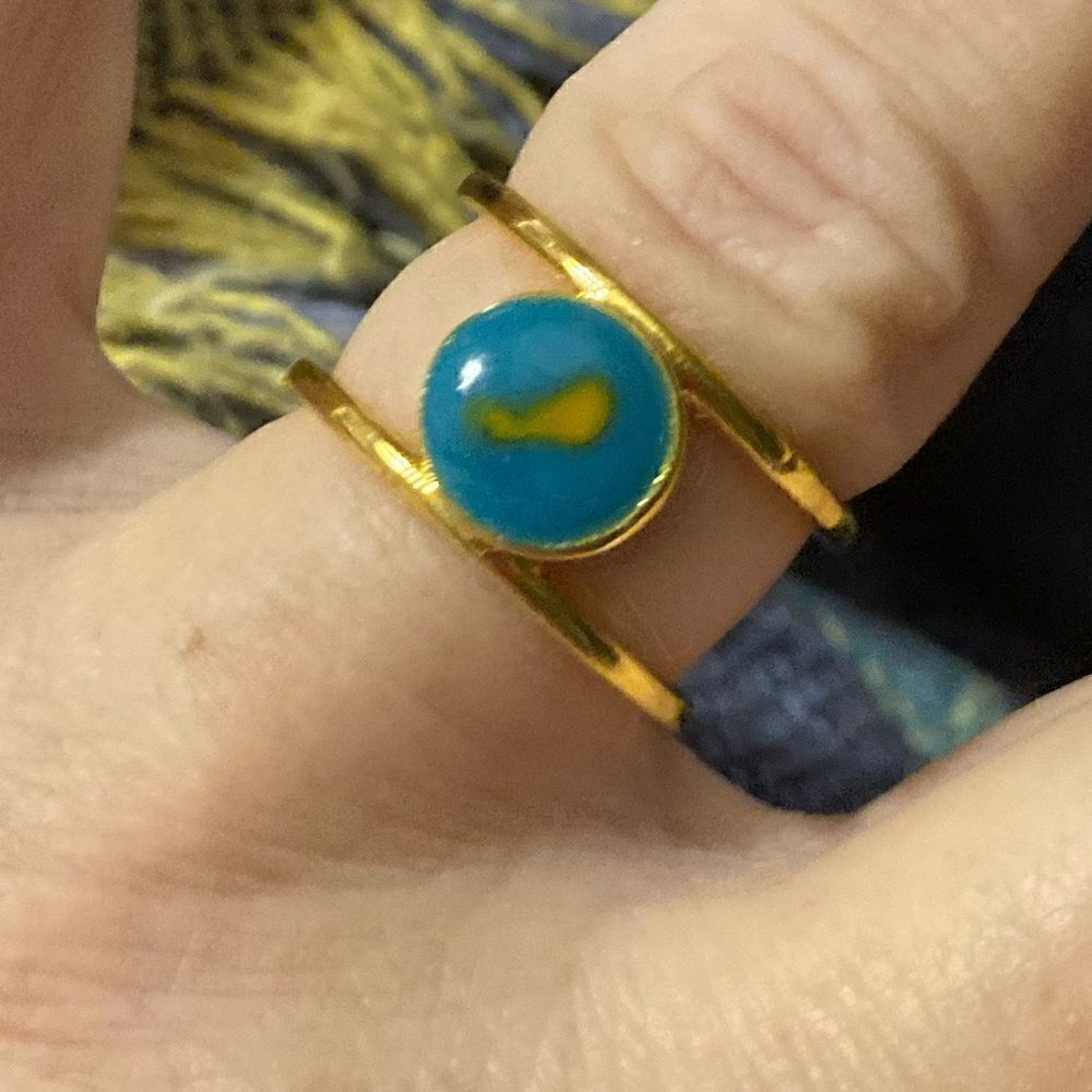 Simplistic Double Band Circle Ring - Picture 2 of 10